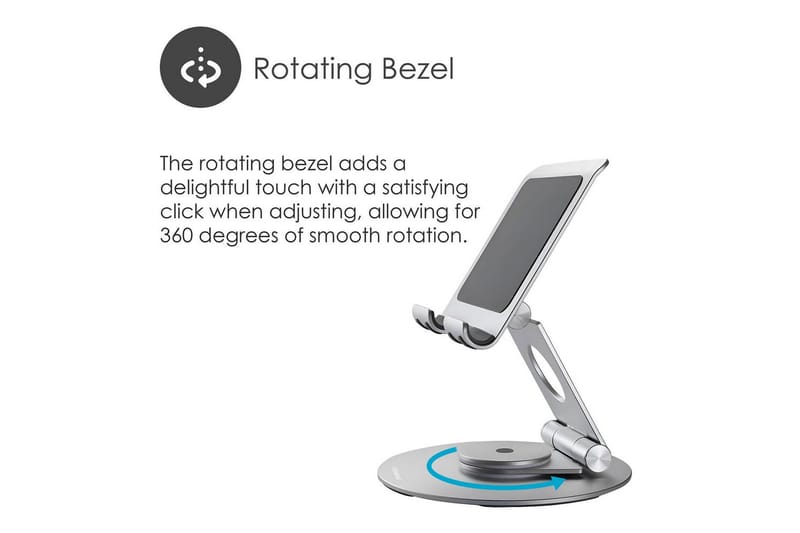 Laptopstativ Desire2 Dobbelt Pivot 360 - Sølv - Opbevaring - Opbevaring til småting - Opbevaringsstativ - Bærbarstativ