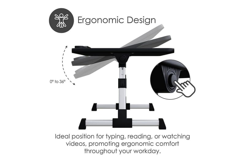 Laptopstativ Desire2 Justerbar - Sort - Opbevaring - Opbevaring til småting - Opbevaringsstativ - Bærbarstativ