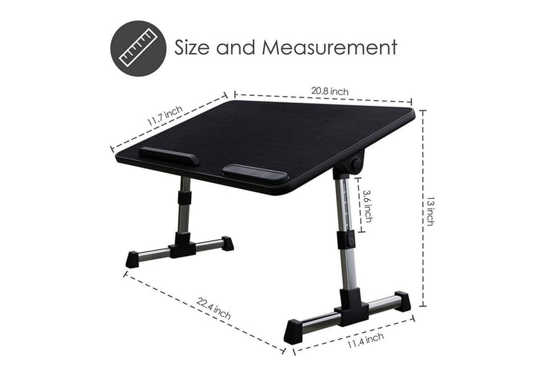 Laptopstativ Desire2 Justerbar - Sort - Opbevaring - Opbevaring til småting - Opbevaringsstativ - Bærbarstativ