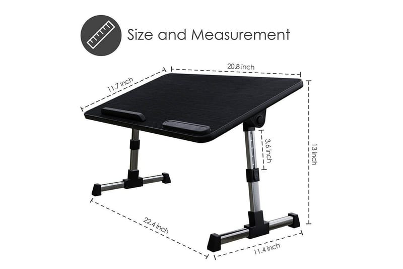 Laptopstativ Desire2 Justerbar - Sort - Opbevaring - Opbevaring til småting - Opbevaringsstativ - Bærbarstativ