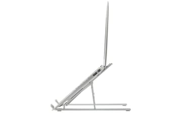 Laptopstativ Desire2 Sammenklappelig X-format Aluminium Sølv - Sølv - Opbevaring - Opbevaring til småting - Opbevaringsstativ - Bærbarstativ