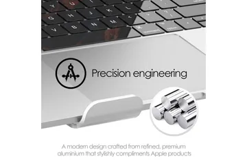 Laptopstativ Desire2 Supreme Pro Aluminium Silver - Sølv - Opbevaring - Opbevaring til småting - Opbevaringsstativ - Bærbarstativ