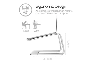 Laptopstativ Desire2 Supreme Pro Aluminium Silver - Sølv - Opbevaring - Opbevaring til småting - Opbevaringsstativ - Bærbarstativ