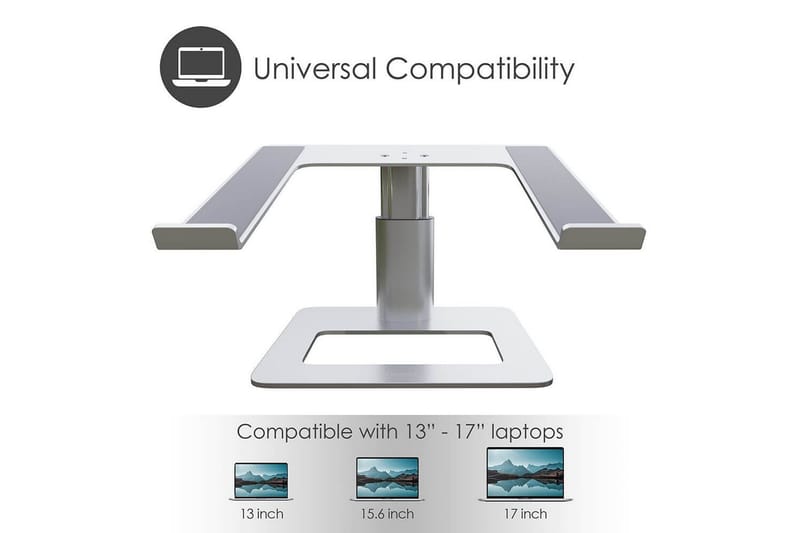 Laptopstativ Desire2 Vertikalt Justerbart - Sølv - Opbevaring - Opbevaring til småting - Opbevaringsstativ - Bærbarstativ