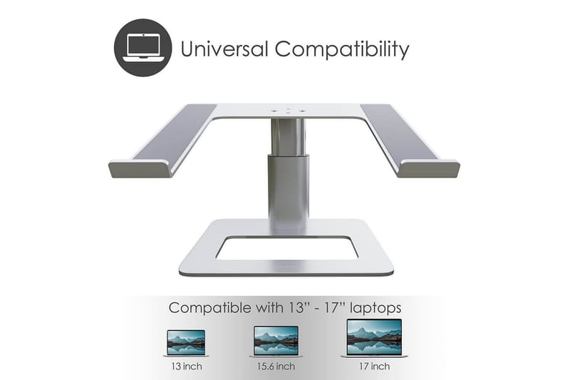 Laptopstativ Desire2 Vertikalt Justerbart - Sølv - Opbevaring - Opbevaring til småting - Opbevaringsstativ - Bærbarstativ