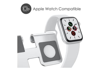 Opladningsstativ Desire2 til Apple Watch Silver - Sølv - Opbevaring - Opbevaring til småting - Opbevaringsstativ - Mobilstativ