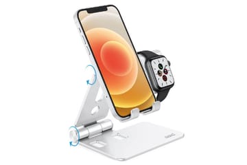 Opladningsstativ Desire2 til Apple Watch Silver - Sølv - Opbevaring - Opbevaring til småting - Opbevaringsstativ - Mobilstativ