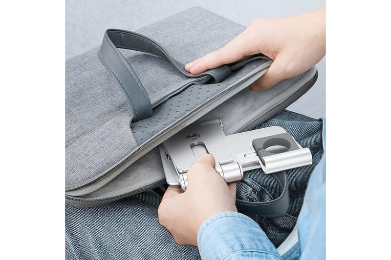 Opladningsstativ Desire2 til Apple Watch Silver - Sølv - Opbevaring - Opbevaring til småting - Opbevaringsstativ - Mobilstativ