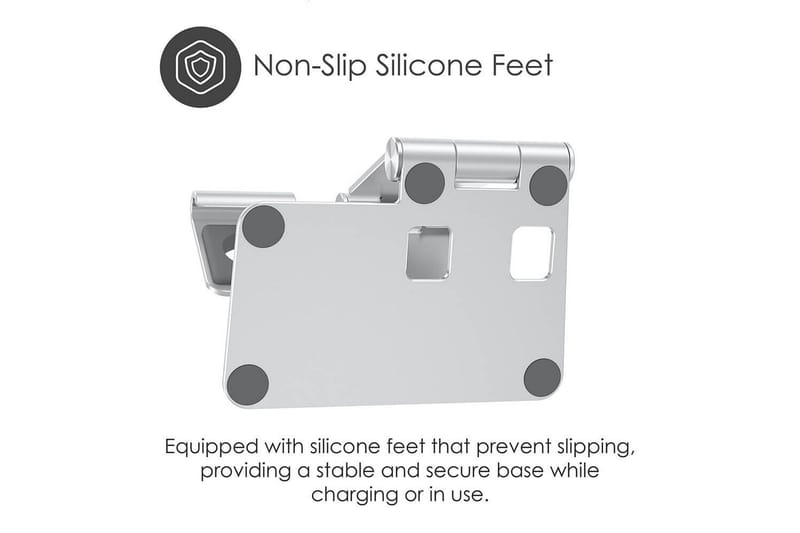 Opladningsstativ Desire2 til Apple Watch Silver - Sølv - Opbevaring - Opbevaring til småting - Opbevaringsstativ - Mobilstativ