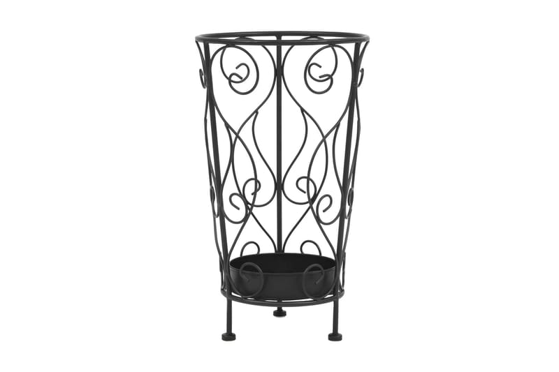 Paraplystativer I Vintagestil Metal 26 X 46 Cm Sort - Sort - Opbevaring - Opbevaring til småting - Opbevaringsstativ - Paraplystativ