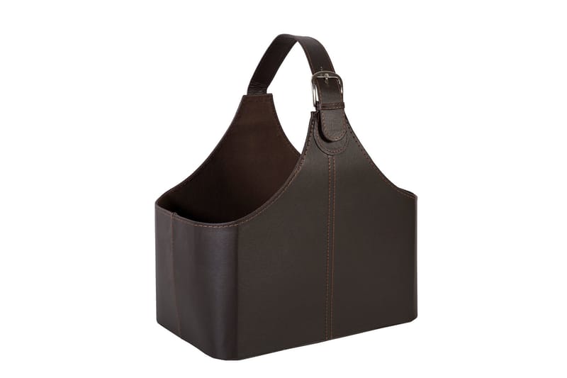 Walter Magasinholder 22x38xH33cm Kunstlæder, Mørkebrun