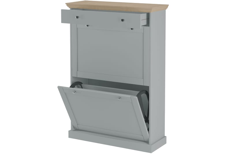 Jundapah Skænk 80x30 cm - Grå/Brun - Opbevaring - Opbevaringsmøbler - Skænke & sideboards