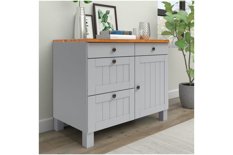 Alby Skænk 85 cm - Grå - Opbevaring - Opbevaringsmøbler - Skænke & sideboards
