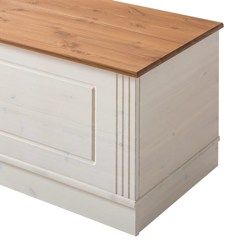 Anita Opbevaringskiste 80 cm - Hvid/Honning - Opbevaring - Opbevaringsmøbler - Kister