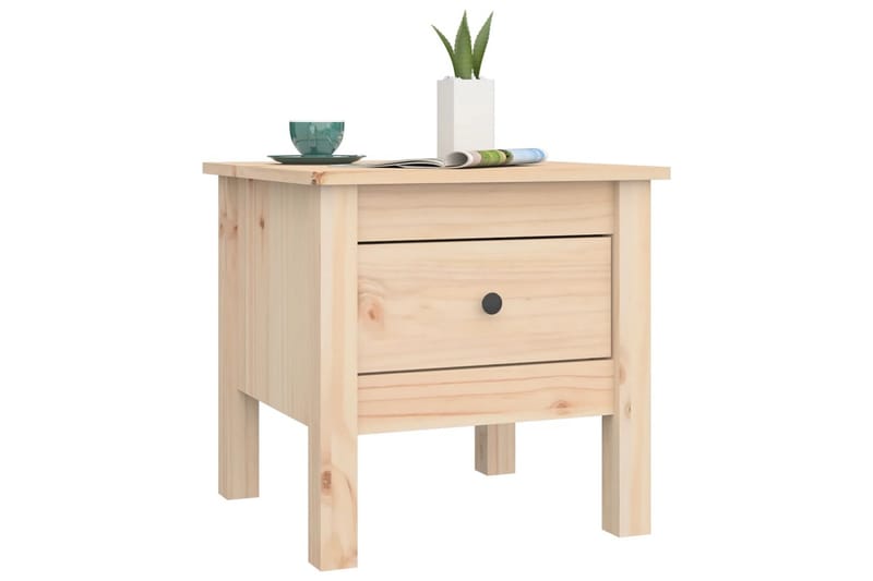 beBasic sidebord 40x40x39 cm massivt fyrretræ - Brun - Skænke & sideboards