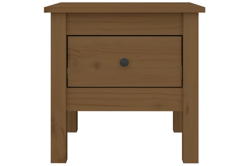 beBasic sidebord 40x40x39 cm massivt fyrretræ gyldenbrun - Brun - Skænke & sideboards