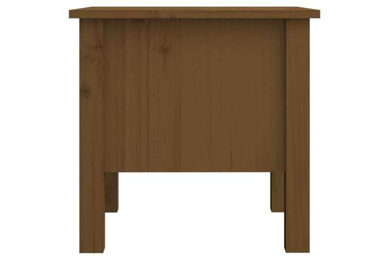 beBasic sidebord 40x40x39 cm massivt fyrretræ gyldenbrun - Brun - Skænke & sideboards