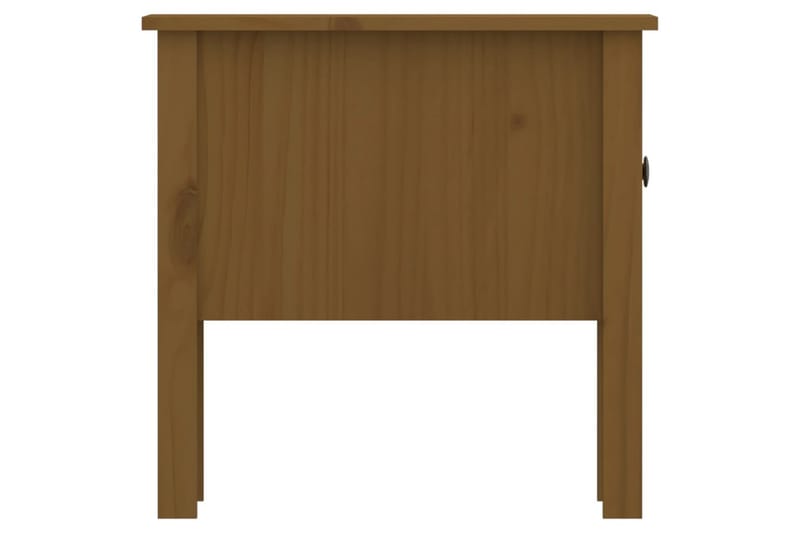 beBasic sidebord 50x50x49 cm massivt fyrretræ gyldenbrun - Brun - Skænke & sideboards