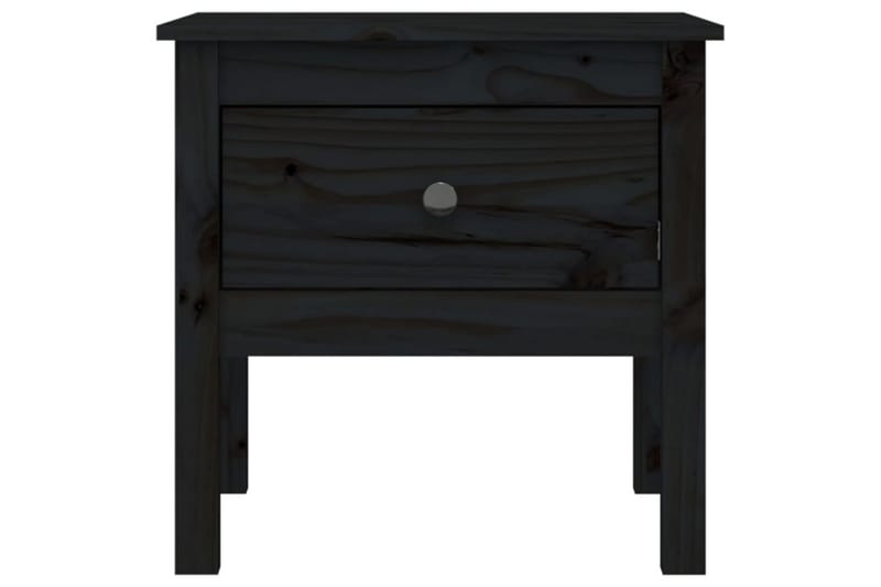 beBasic sidebord 50x50x49 cm massivt fyrretræ sort - Sort - Skænke & sideboards