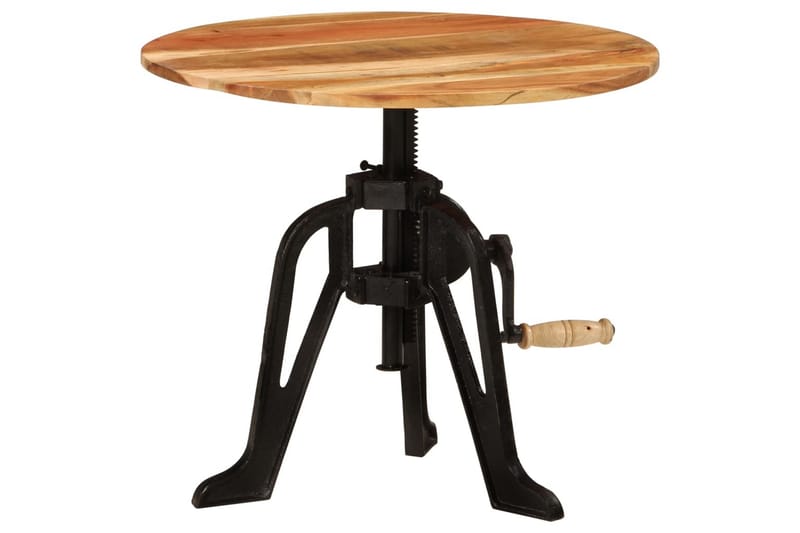 beBasic sidebord 60x(42-62) cm massivt akacietræ og støbejern - Brun - Opbevaring - Opbevaringsmøbler - Skænke & sideboards