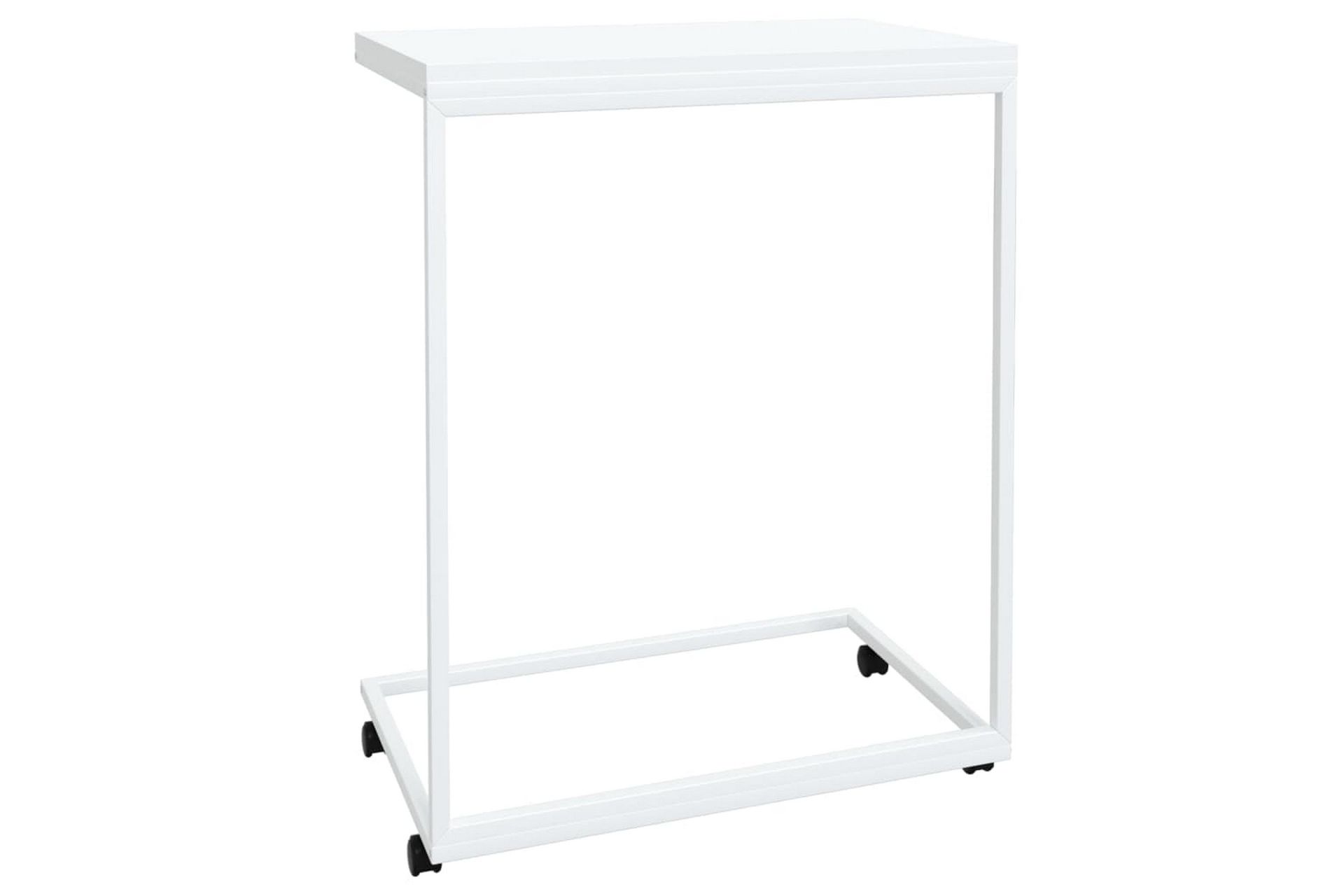 beBasic sidebord med hjul 55x35x70 cm konstrueret træ hvid - Hvid - Opbevaring - Opbevaringsmøbler - Skænke & sideboards