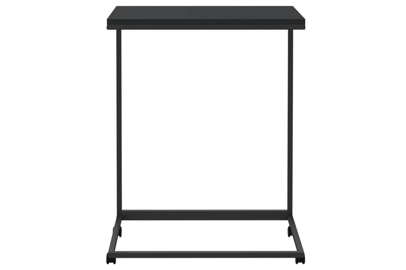 beBasic sidebord med hjul 55x35x70 cm konstrueret træ sort - Sort - Skænke & sideboards