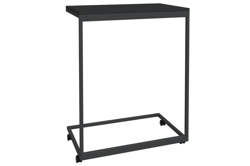 beBasic sidebord med hjul 55x35x70 cm konstrueret træ sort - Sort - Skænke & sideboards