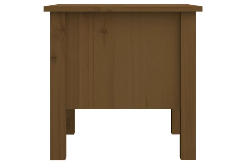 beBasic sideborde 2 stk. 40x40x39 cm massivt fyrretræ gyldenbrun - Brun - Skænke & sideboards