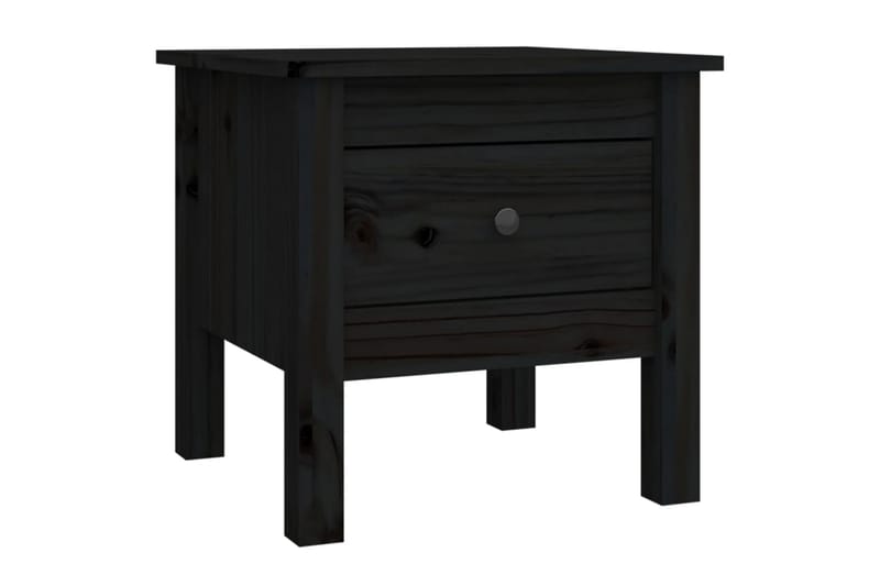 beBasic sideborde 2 stk. 40x40x39 cm massivt fyrretræ sort - Sort - Skænke & sideboards