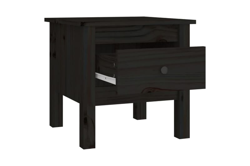 beBasic sideborde 2 stk. 40x40x39 cm massivt fyrretræ sort - Sort - Skænke & sideboards