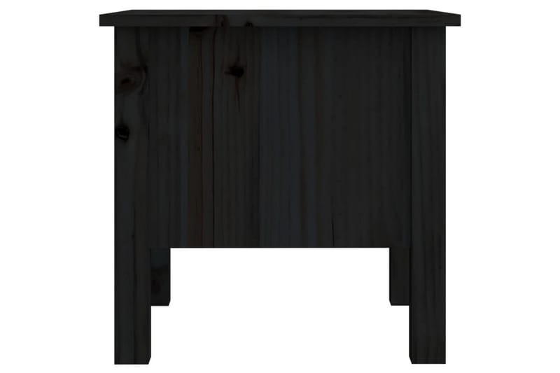 beBasic sideborde 2 stk. 40x40x39 cm massivt fyrretræ sort - Sort - Skænke & sideboards