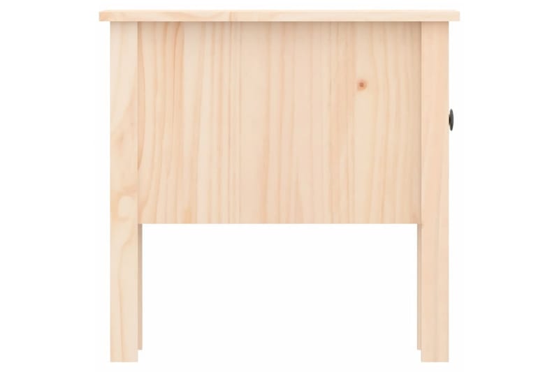 beBasic sideborde 2 stk. 50x50x49 cm massivt fyrretræ - Brun - Skænke & sideboards