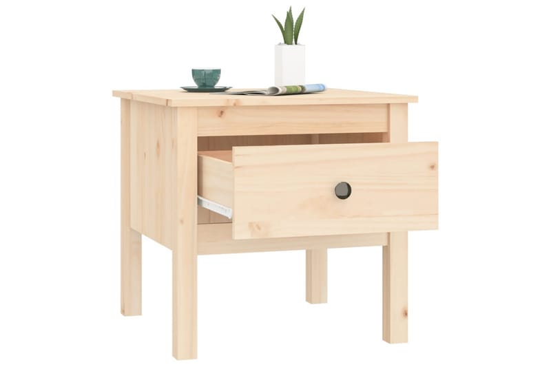 beBasic sideborde 2 stk. 50x50x49 cm massivt fyrretræ - Brun - Opbevaring - Opbevaringsmøbler - Skænke & sideboards