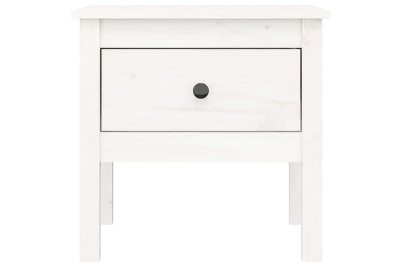 beBasic sideborde 2 stk. 50x50x49 cm massivt fyrretræ hvid - Hvid - Skænke & sideboards