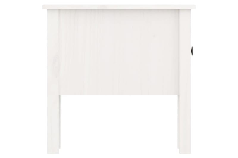 beBasic sideborde 2 stk. 50x50x49 cm massivt fyrretræ hvid - Hvid - Skænke & sideboards