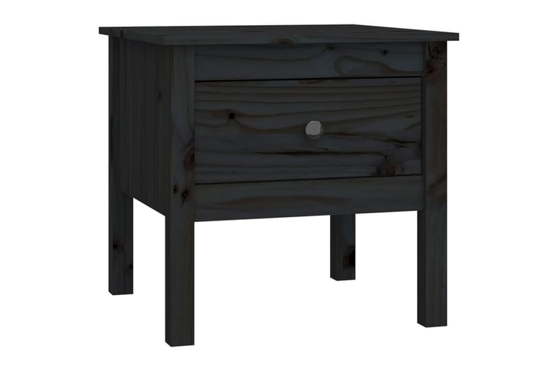 beBasic sideborde 2 stk. 50x50x49 cm massivt fyrretræ sort - Sort - Skænke & sideboards