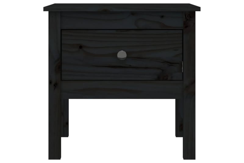 beBasic sideborde 2 stk. 50x50x49 cm massivt fyrretræ sort - Sort - Skænke & sideboards