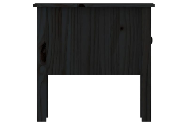 beBasic sideborde 2 stk. 50x50x49 cm massivt fyrretræ sort - Sort - Skænke & sideboards