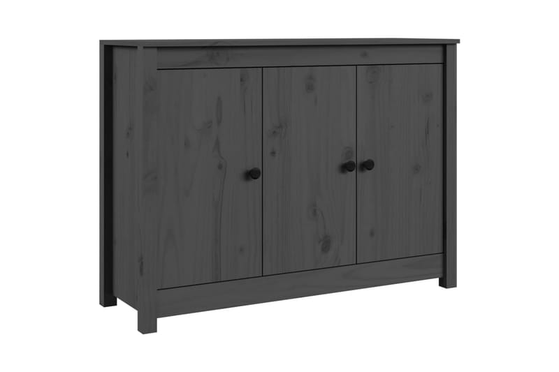 beBasic skænk 100x35x74 cm massivt fyrretræ grå - GrÃ¥ - Skænke & sideboards