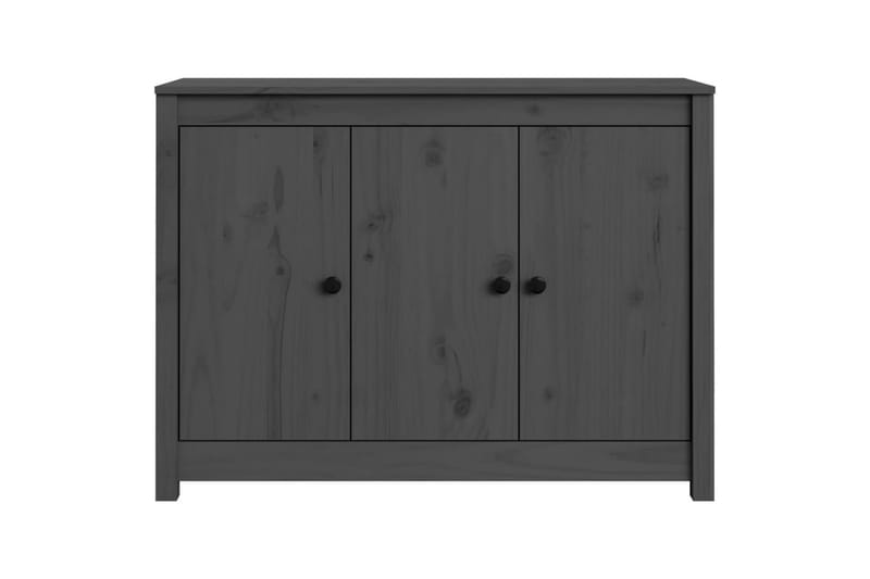 beBasic skænk 100x35x74 cm massivt fyrretræ grå - GrÃ¥ - Skænke & sideboards