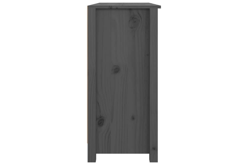 beBasic skænk 100x35x74 cm massivt fyrretræ grå - GrÃ¥ - Skænke & sideboards