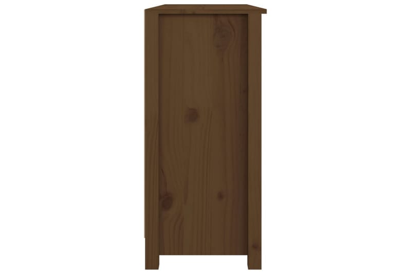 beBasic skænk 100x35x74 cm massivt fyrretræ gyldenbrun - Brun - Skænke & sideboards