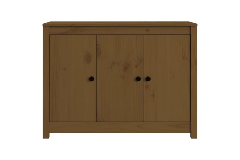 beBasic skænk 100x35x74 cm massivt fyrretræ gyldenbrun - Brun - Opbevaring - Opbevaringsmøbler - Skænke & sideboards