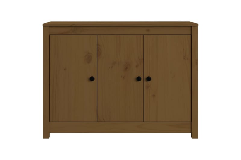 beBasic skænk 100x35x74 cm massivt fyrretræ gyldenbrun - Brun - Skænke & sideboards