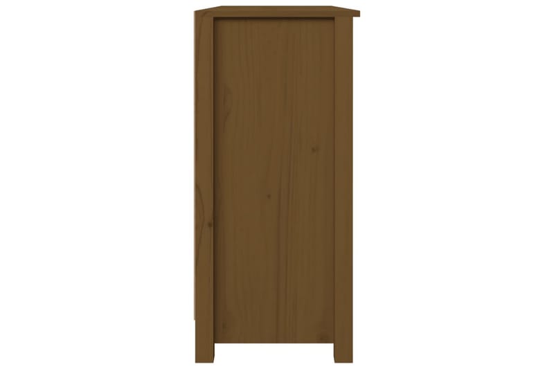 beBasic skænk 100x35x74 cm massivt fyrretræ gyldenbrun - Brun - Skænke & sideboards