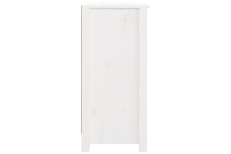 beBasic skænk 100x35x74 cm massivt fyrretræ hvid - Hvid - Skænke & sideboards