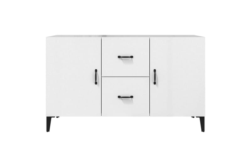 beBasic skænk 100x36x60 cm konstrueret træ hvid højglans - Hvid - Skænke & sideboards