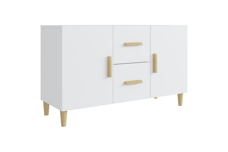 beBasic skænk 100x36x60 cm konstrueret træ hvid - Hvid - Opbevaring - Opbevaringsmøbler - Skænke & sideboards