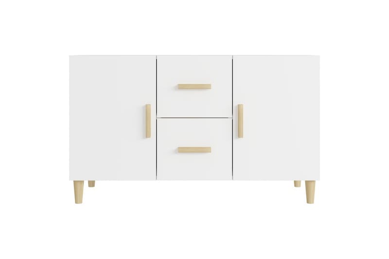 beBasic skænk 100x36x60 cm konstrueret træ hvid - Hvid - Opbevaring - Opbevaringsmøbler - Skænke & sideboards