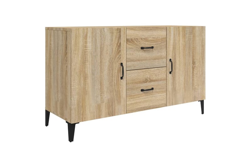 beBasic skænk 100x36x60 cm konstrueret træ sonoma-eg - Brun - Opbevaring - Opbevaringsmøbler - Skænke & sideboards